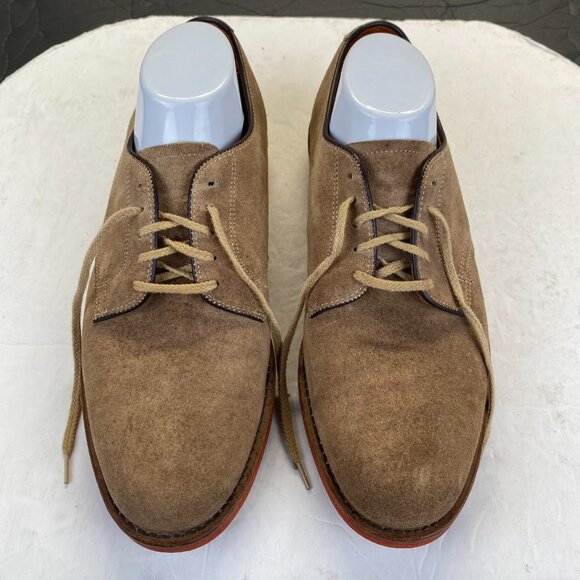 Light Brown Suede Cole Haan Mens Dress Shoes Oxfords Size 10B Lace Up